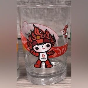Olympic games Beijing China 2008 McDonald's Collectors Glass. Set of 2